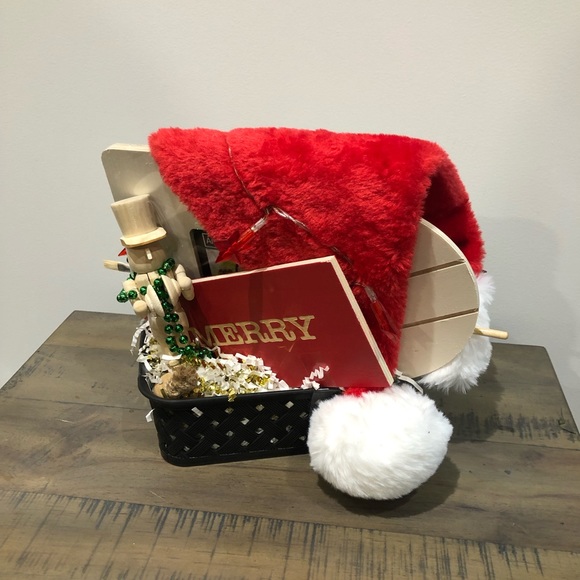 Small Festive Curated Pre-Wrapped Holiday Gift Basket - Picture 7 of 7